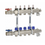 Robot RVS verdeler inclusief kogelkranen 2 t/m 19 Groepen