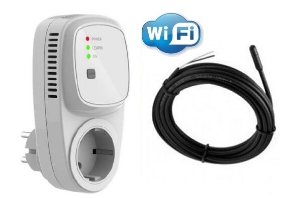 TC65-PRO Plugin ontvanger RF WIFI 16 A met externe sensor