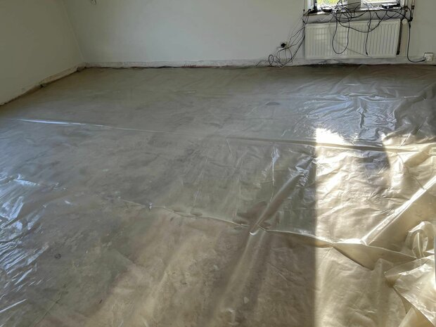 PE Folie vochtscherm Ondervloer per 4m²