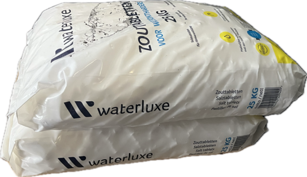 Waterluxe Zouttabletten, zak à 25kg